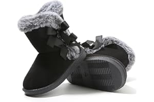 Femizee Girls Boys Warm Winter Boots Kids Outdoor Snow Boots(Toddler/Little Kid)