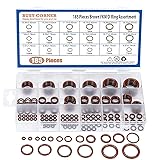 BUSY-CORNER 185 Pieces FKM Brown O-Ring Kit,75A