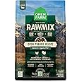 Open Farm, RawMix Grain-Free Dry Dog Food, Protein-Packed Kibble Coated in Bone Broth with Freeze Dried Raw Chunks, Chicken & Turkey, Open Prairie Recipe, 20lb Bag