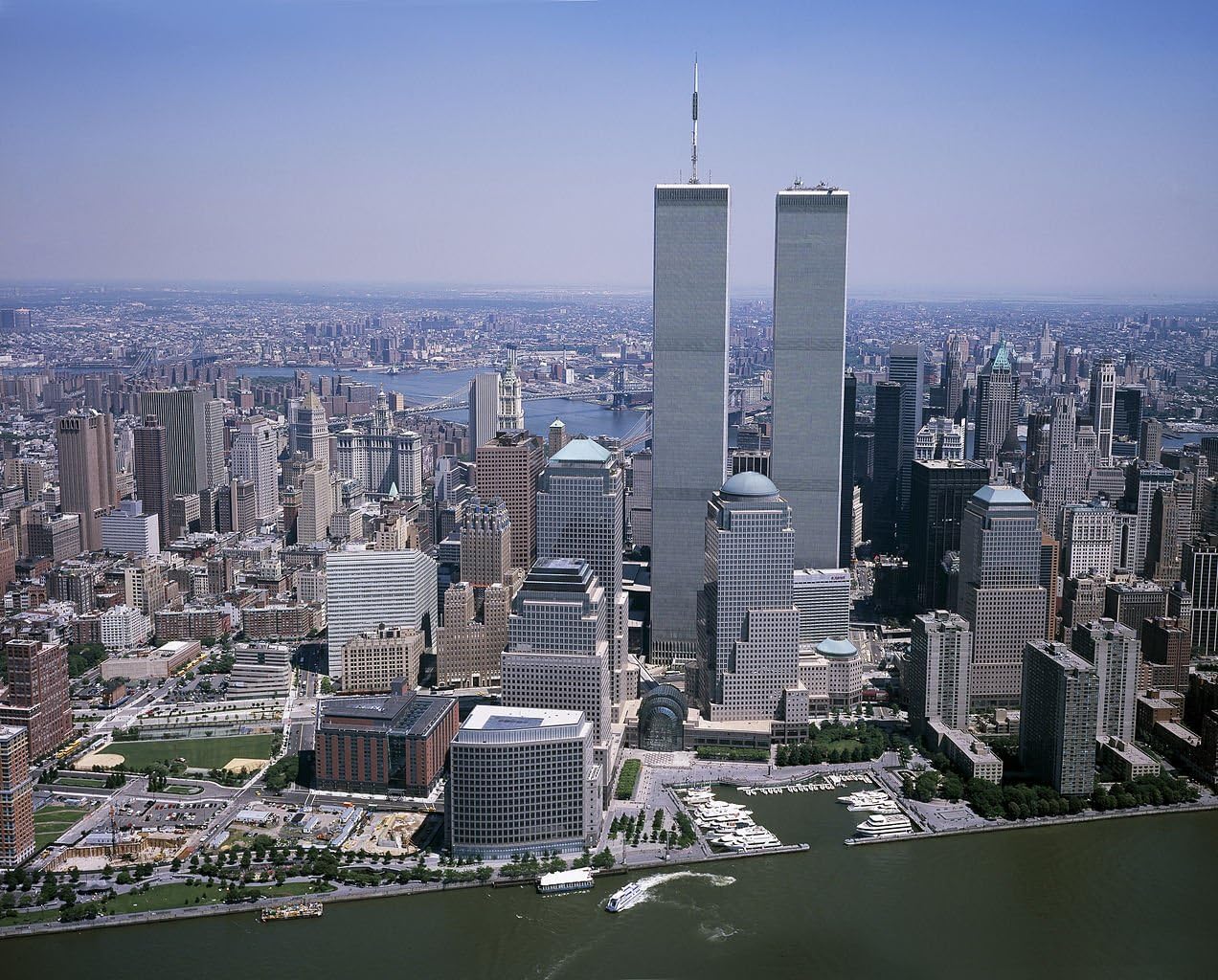 Photographs - The World Trade Center Twin Towers Photo New York City NYC Architecture Photos 8x10