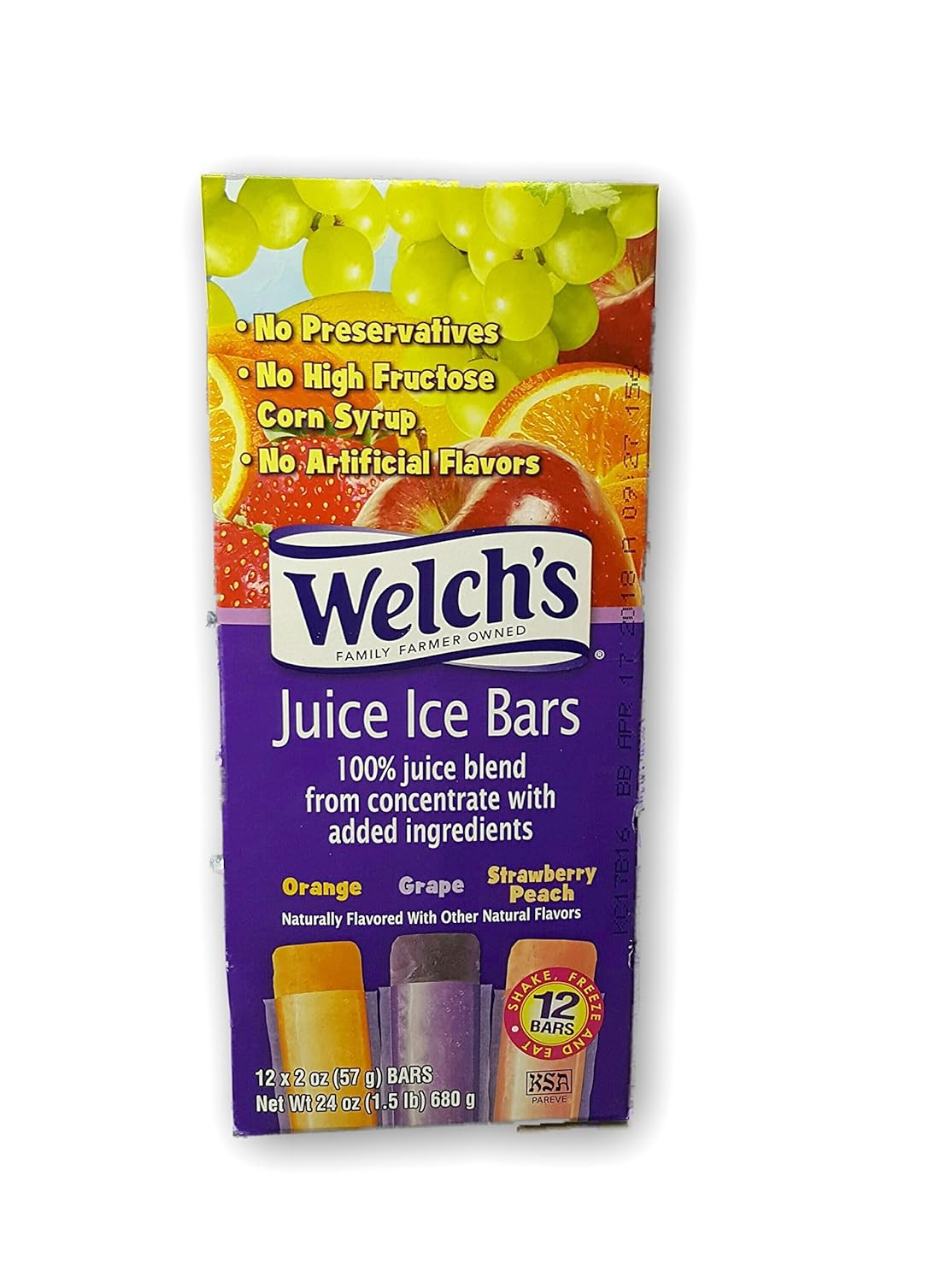 Welchs 100 Juice Ice Bars 12 count Grocery & Gourmet Food