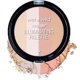 wet n wild MegaGlo Illuminating Blush Makeup Powder Palette, Catwalk Pink, Highlighter Face Make Up
