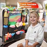 SURDOCA Car Seat Organizer With Tablet Pocket 11 inch Waterproof Kick Mat 8 view 5