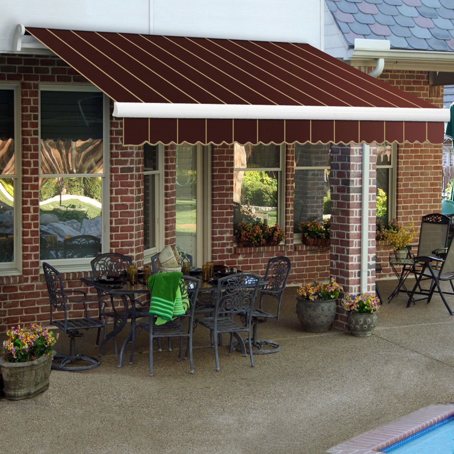 Amazoncom Awntech 12 Feet Maui LX Manual Retractable Acrylic