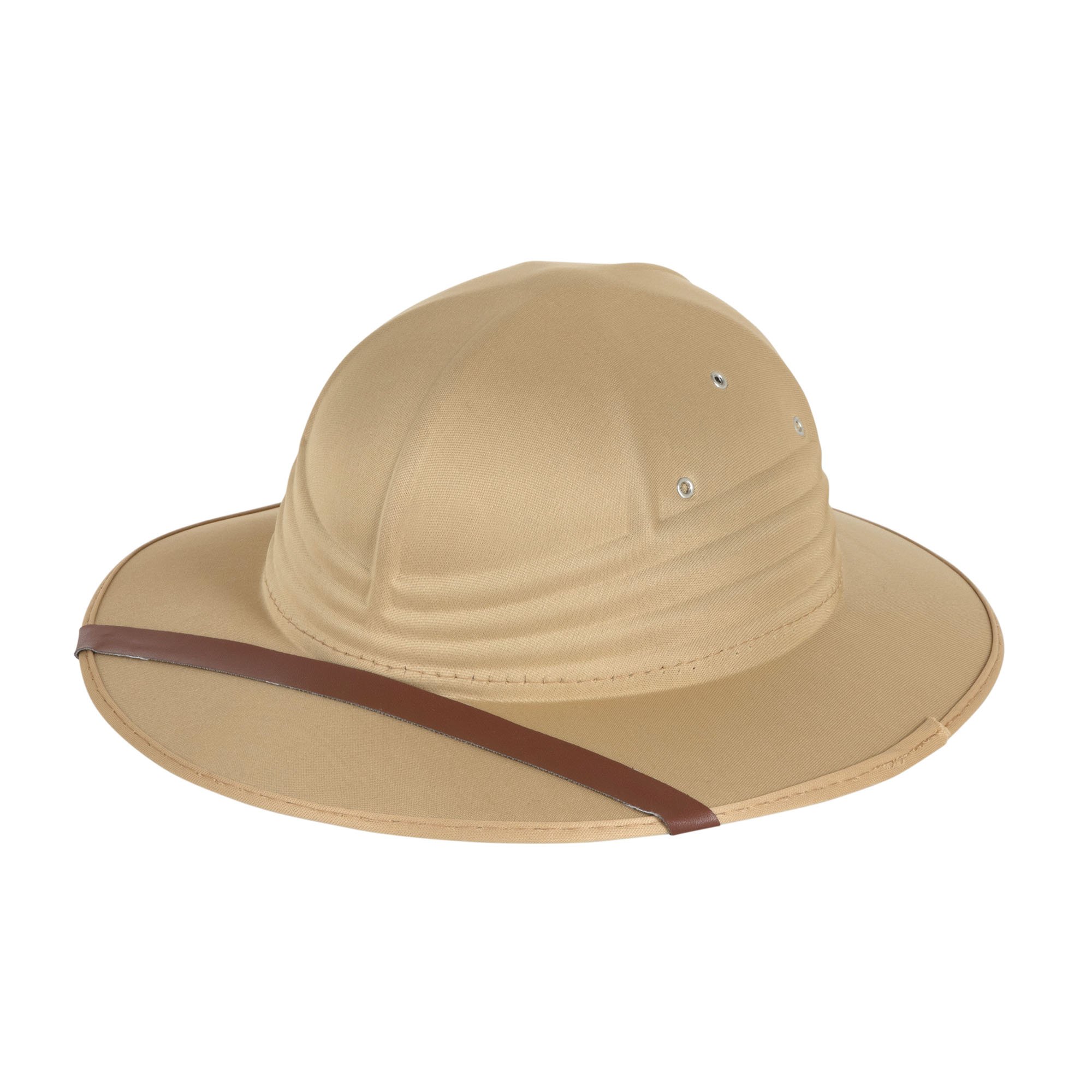 Beige Nylon Felt Safari Hat (1 Pc.) - Durable & Stylish Design, Perfect Accessory for Perfect for Outdoor Activity,Travelers, Uniforms, & World Book Day Halloween Halloween