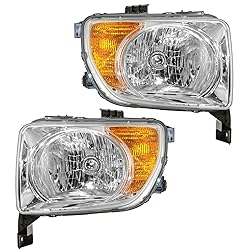 TRQ 2 Piece Headlight Assembly Set Driver