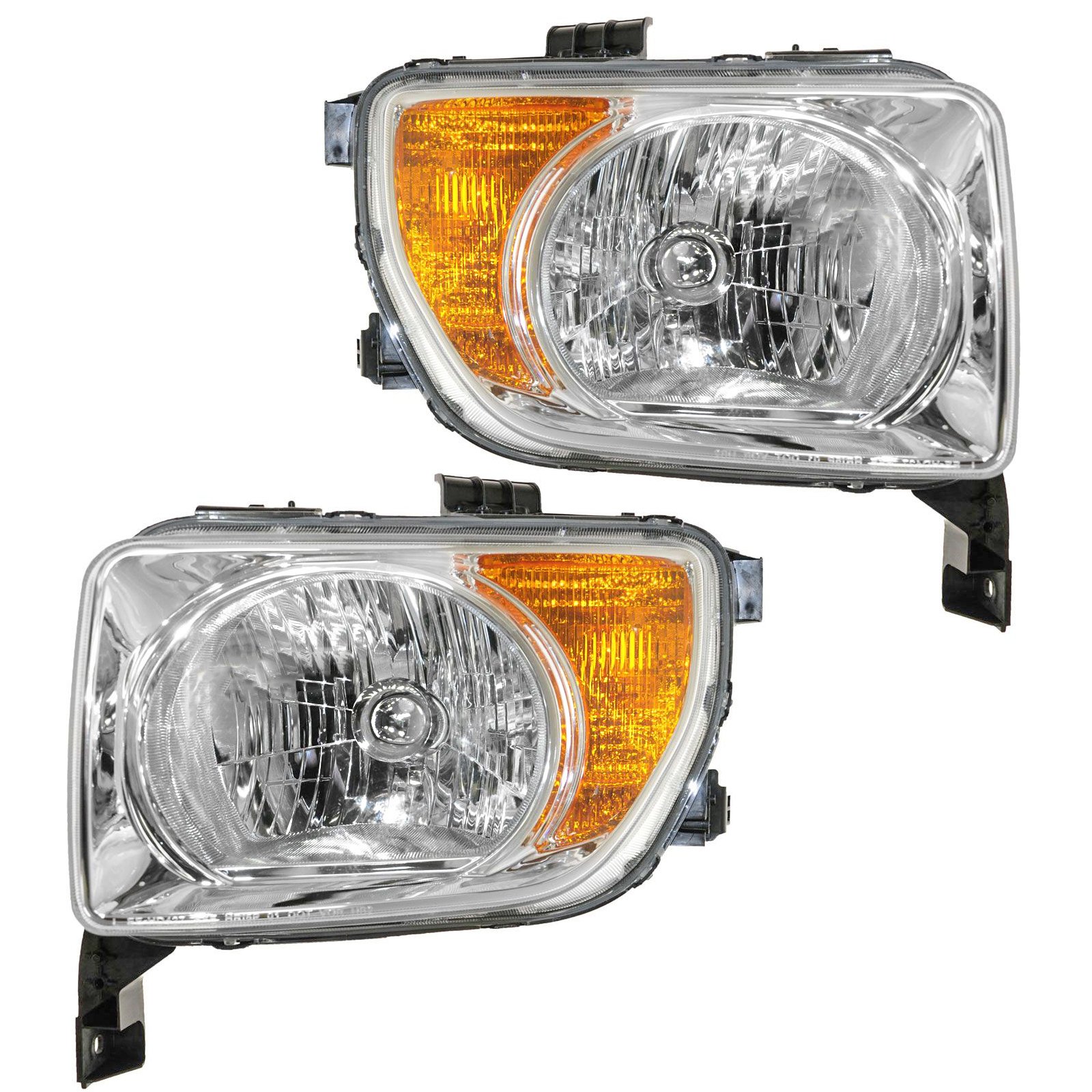 TRQ 2 Piece Headlight Assembly Set Driver