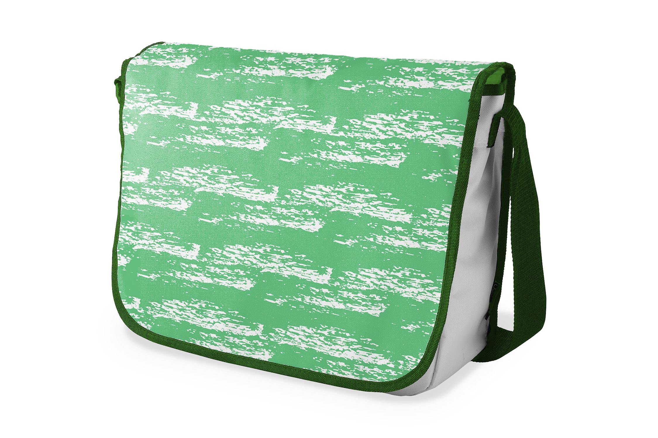 Bonamaison Digitally Printed Messenger School Bag with Khaki Strap for Students, Cross Body Bag, Courier Bag, Shoulder Bag for School, Back to School, Size: 29x36 Cm