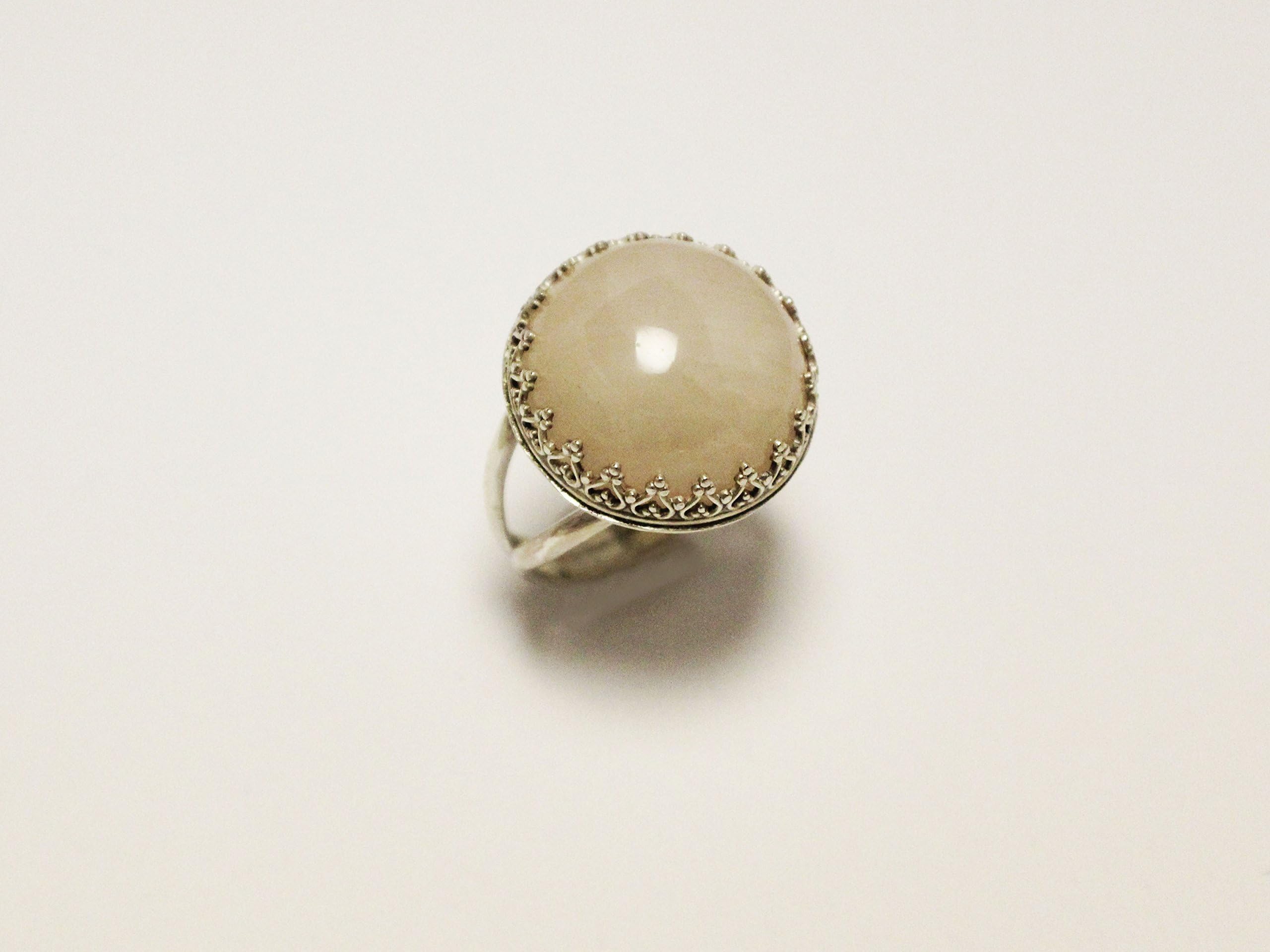 Rose Quartz Sterling Silver Ring