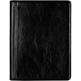 Time Resistance Leather Portfolio &ndash; Tablet size Leather Document Case &ndash; Small Briefcase Made in Italy