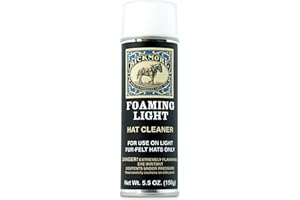 Bickmore Foaming Light Hat Cleaner | Remove Dirt, Dust, Fingerprints & Sweat Stains - Great for Fur - Felt Cowboy Hats, Baseball Hats, Fedoras, Sun Hats & More