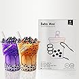 Boba Moo Premium Boba Tea Kit Combo (Classic & Taro) - Only 10,000 Kits Yearly, Small Batch Bubble Tea Kit With Exceptional Taste & Chewiness, Vegan, Lactose-Free, 6 Servings