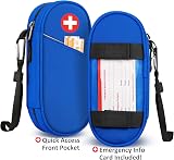 SITHON Medical Carrying Case Insulated Organiser Holds 2 EpiPens Blue view 4
