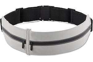 VODOZAVA Running Belt, Belt Bag for Women, Phone Holder for Running, Reflective Belt Pouch for Running,Workout Hiking Waist Bag Adjustiable Waist Sizes(19"-55")