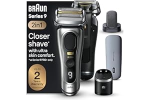 Braun Series 9 PRO+ Electric Shaver, Shaving Kit with 5 Pro Shave Elements and ProComfort Head, SmartCare Center