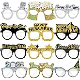 Ediactcyl 12PCS Happy New Year’s Eve Glasses 2026 | 12 Pack New Year’s Eve Party Supplies 2026 | NYE Eyeglasses 2026 | 2026 New Year Party Favors Decorations