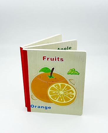 Shoppertize Wooden Jigsaw Puzzle Book for Kids (6 Puzzles in 1 Book) - Fruits
