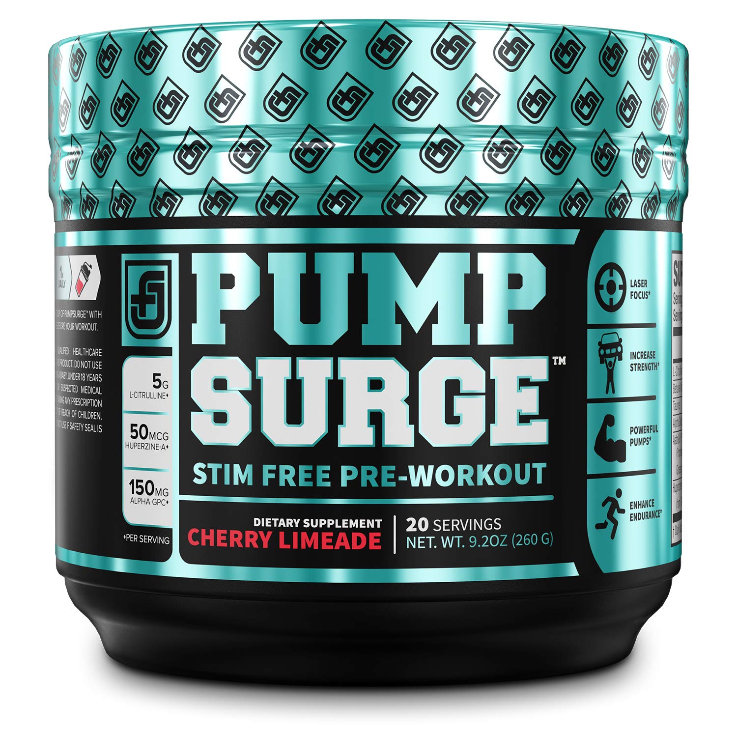PUMPSURGE CaffeineFree Pump &amp; Nootropic Pre Workout