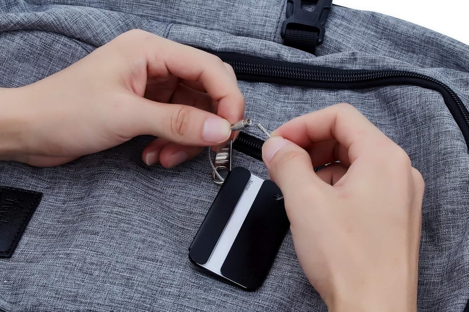 Travelambo Luggage Tags & Bag Tags Stainless Steel Aluminum Various Colors (Mixed Colors 10 pcs Set): Office Products