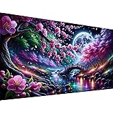 Large Diamond Painting Kits for Adults (27.6x15.7inch), Landscape Large Diamond Painting Kit, DIY 5d Full Drill Round Diamond