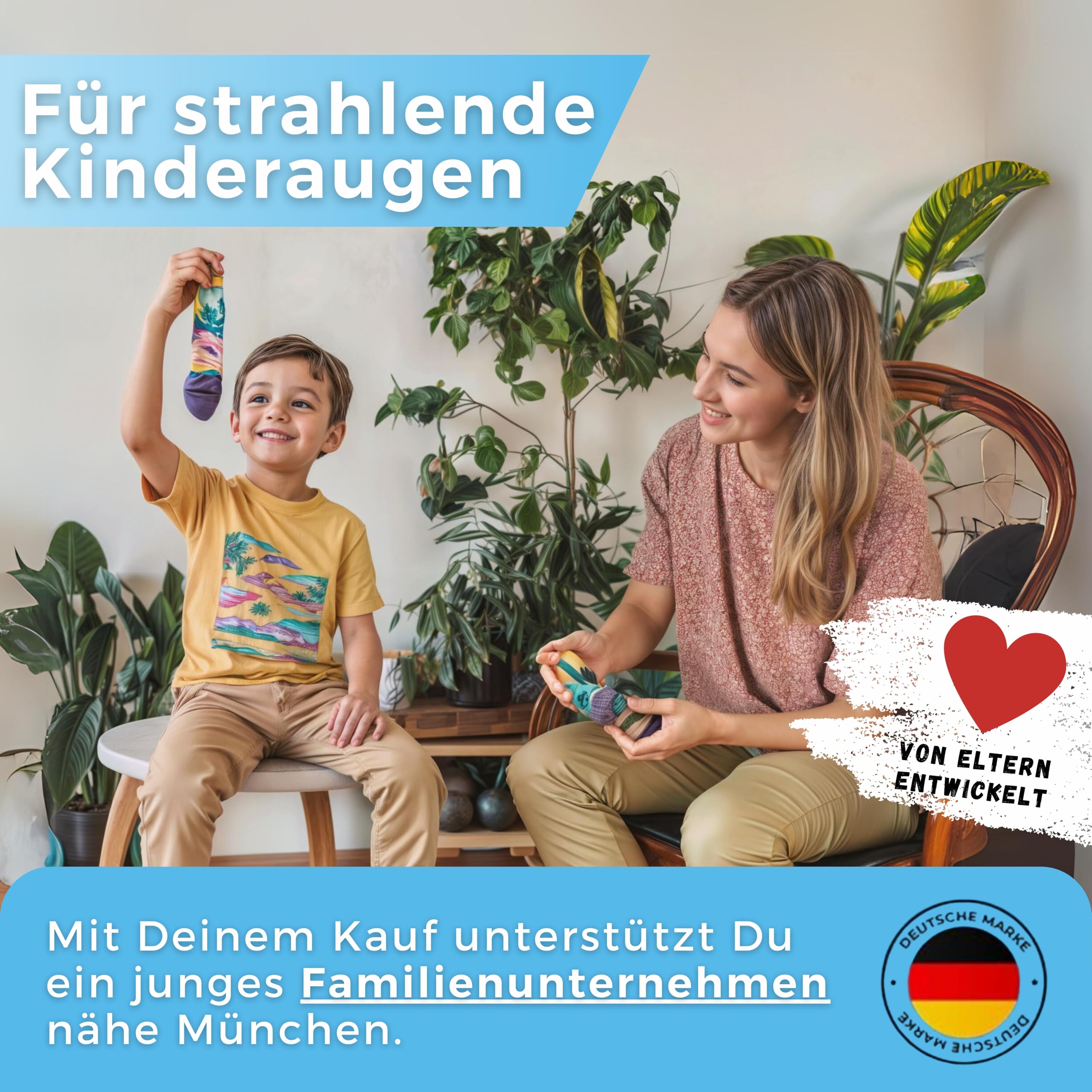 MEDOLY Kinder Socken (10 Paar) mit 72% Baumwolle, für Mädchen & Jungen - Kindersocken 5