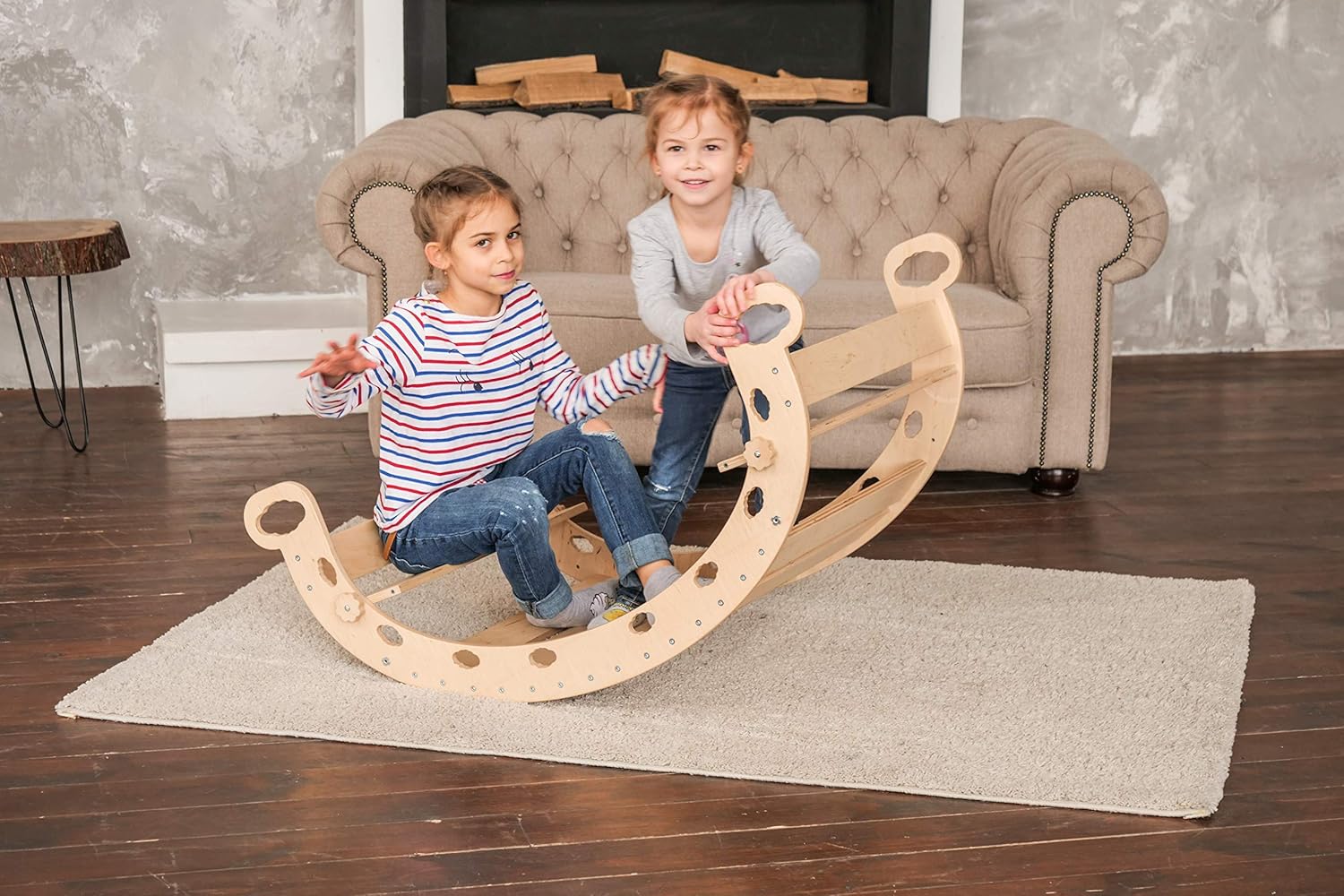 kids climbing furniture