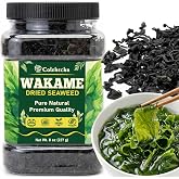 8oz Premium Dried Wakame Seaweed, Sea Vegetable for Miso Soup | Dried Wakame Sea Vegetable for Oma Seaweed Soup Miso Soup Sal