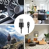 kwmobile USB Charger Cable for Blackview X1 X2 Smartwatch 100cm Black view 5