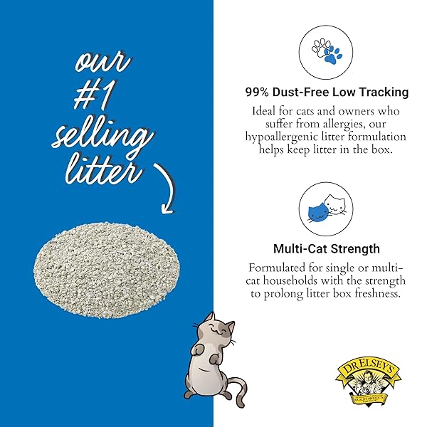 DR. ELSEY’S ULTRA UNSCENTED CLUMPING CLAY CAT LITTER 18 LB BAG