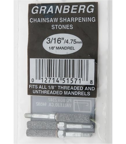 GRANBERGG419-3 Threaded Grinding Stones - 7/32In. Width, 3