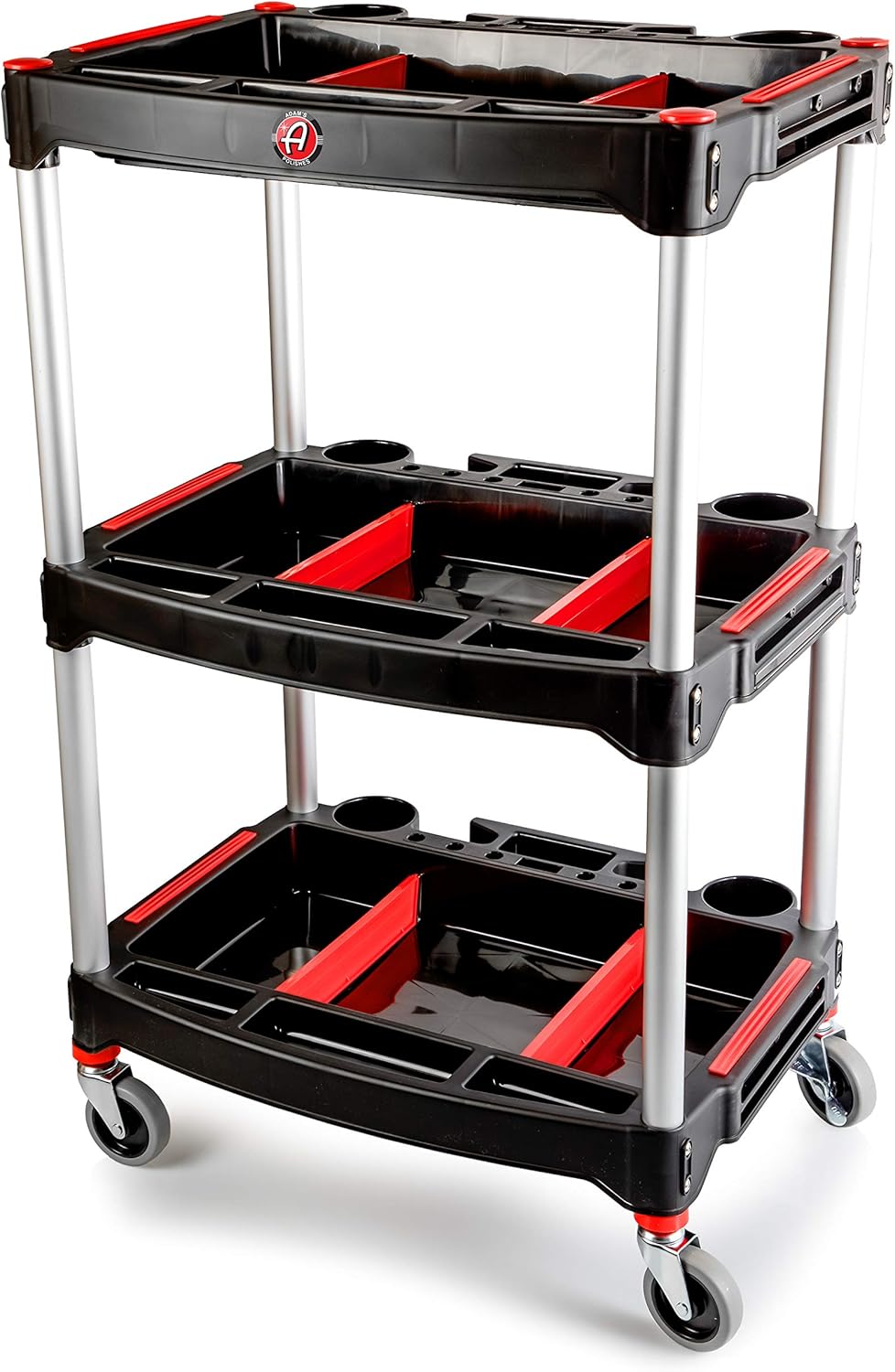 Adam's Standard Detailing Cart Compact Designed Garage Storage Cart