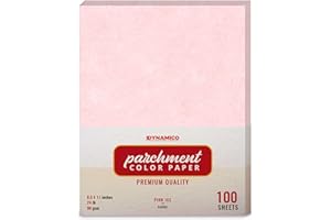 TOAUO Pink Ice 8.5 x 11" Stationery Parchment Colored Regular Papers, Color Paper | 1 Ream of 100 Sheets
