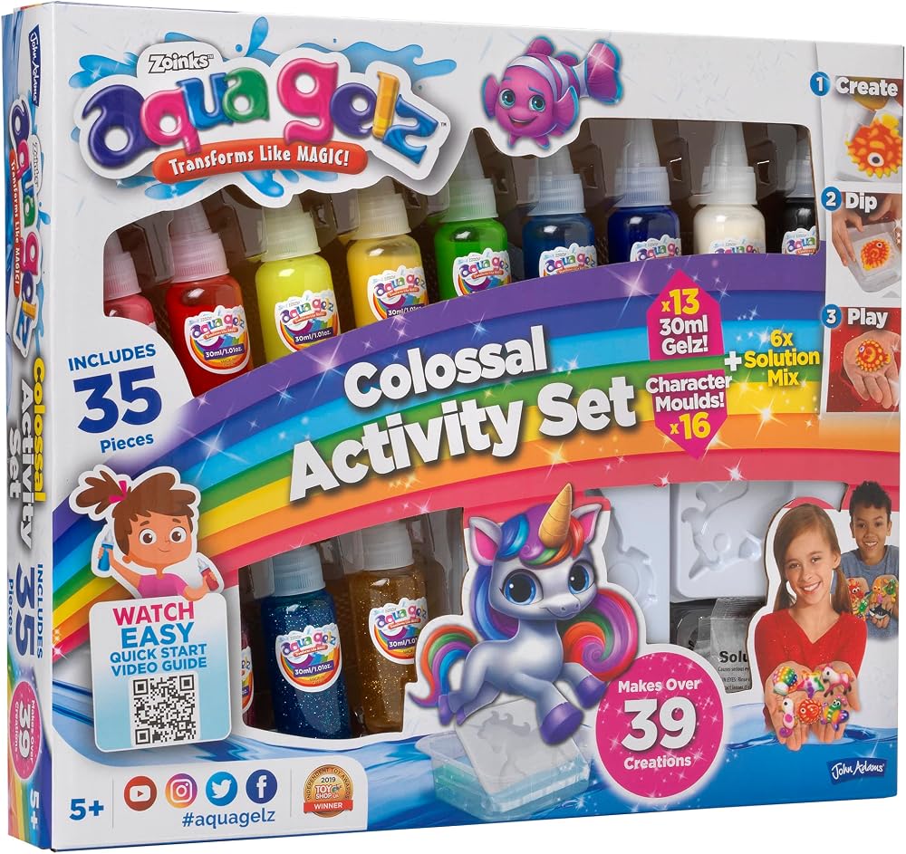 John Adams Aqua Gelz Colossal Activity Set 39+ Squishy Creations