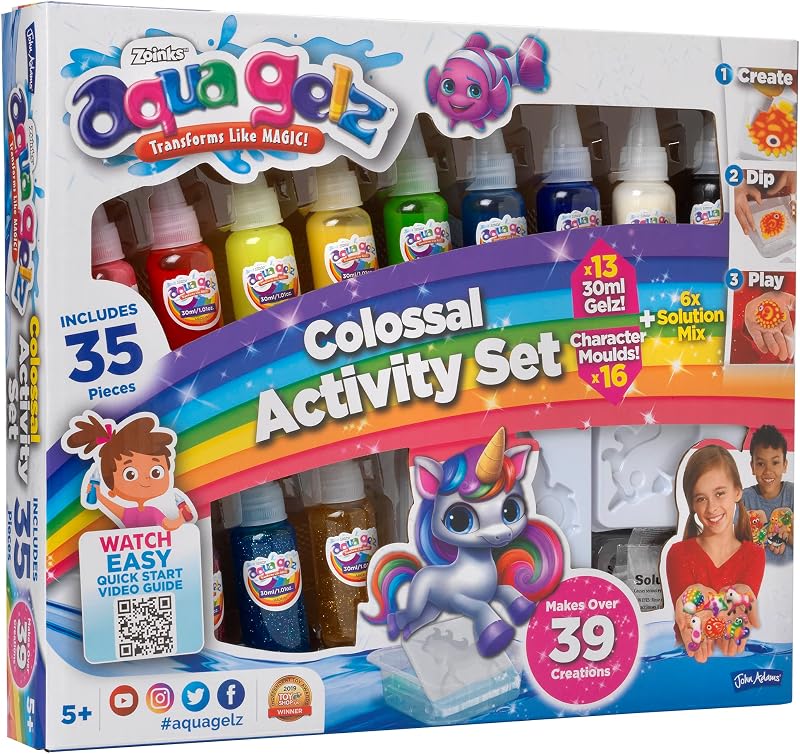 John Adams Aqua Gelz Colossal Activity Set 39+ Squishy Creations