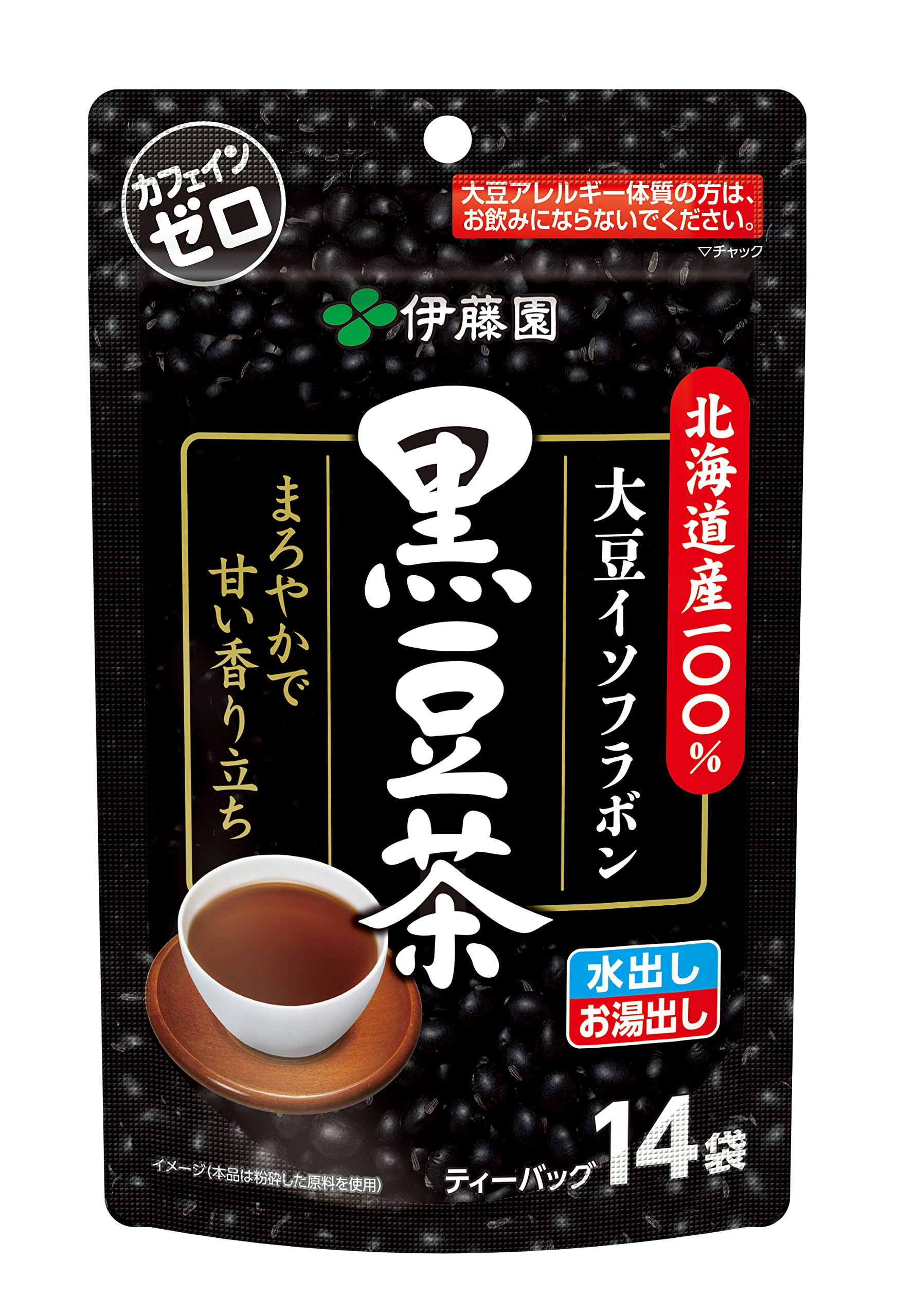伊藤園 北海道産100%黒豆茶 ティーバッグ 7.5g×14袋商品画像