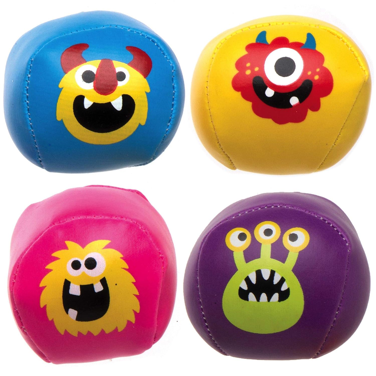 Baker Ross AX273 Monster Bunch Mini Soft Ball, Pack of 6