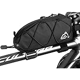 CACEOTO Top Tube Bike Bag - 1L Bicycle Front Frame Bag with Multi-Compartment Storage, No Leg Rubbing for Road Mountain Bike