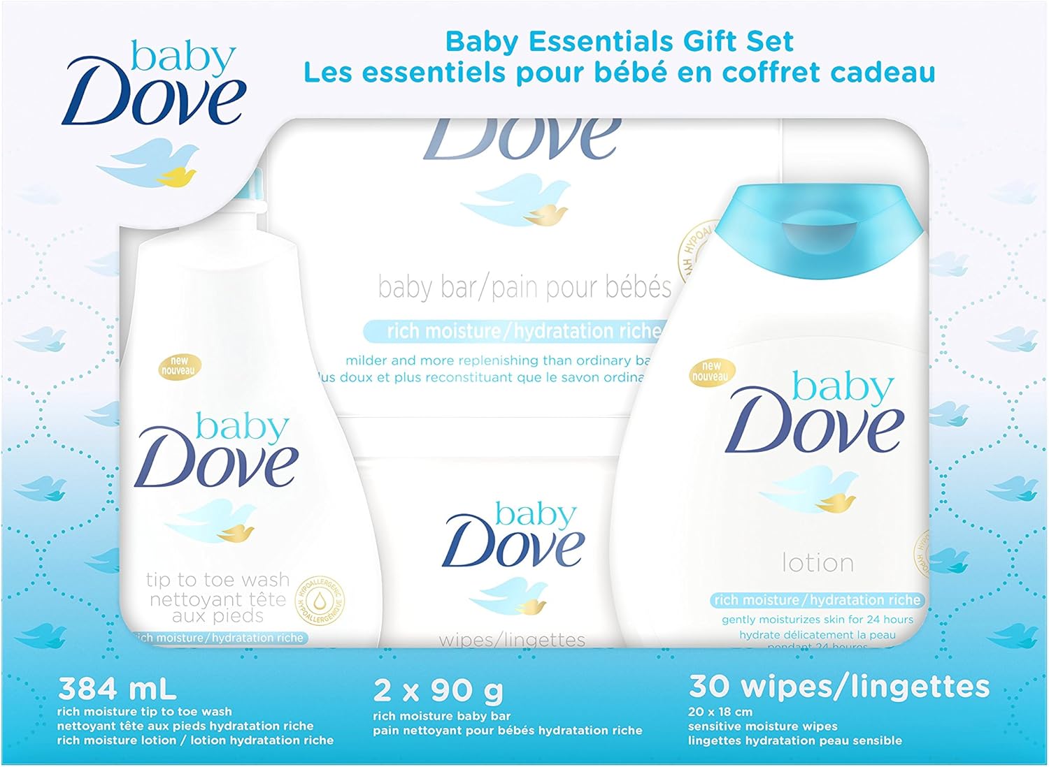 dove baby essentials gift set