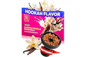 M. ROSENFELD Smooth Vanilla Shisha Hookah Flavors – 3.5 oz (100g) Tobacco Free & Nicotine Free Shisha – Premium Non-Tobacco Hookah Flavors – Long-Lasting & Rich Smoke