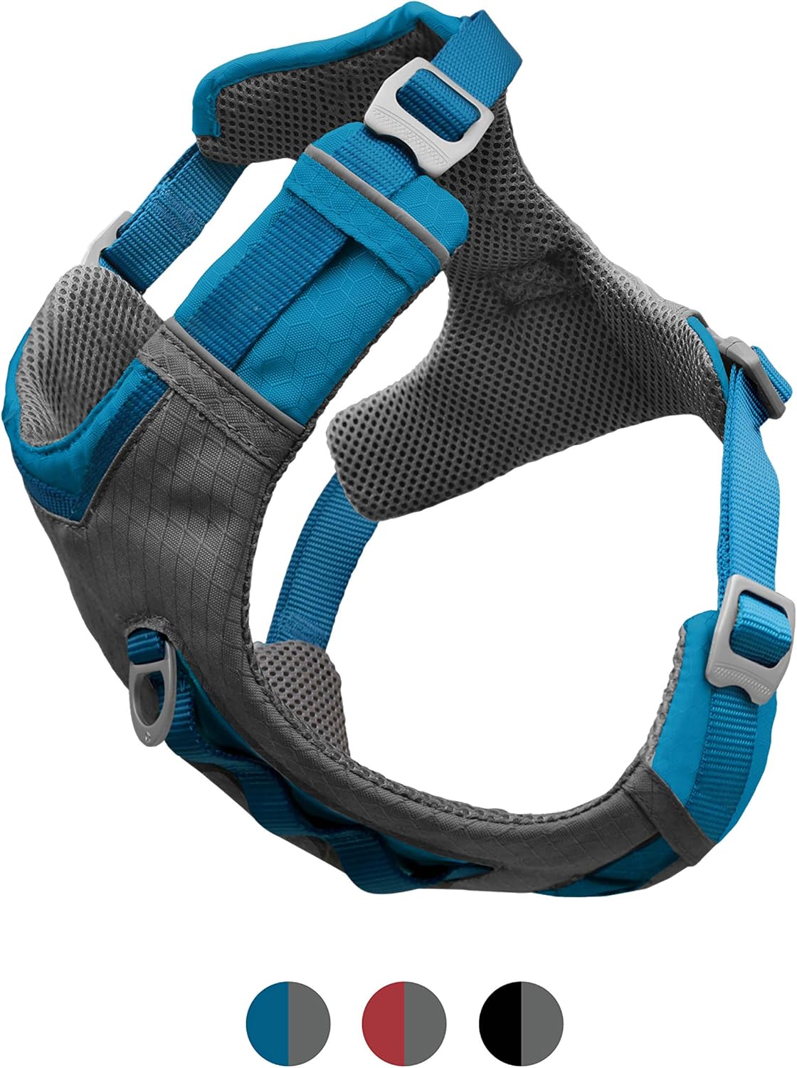 Kurgo Journey Air Harness, Dog Harness for Running and Walking Lightweight, Breathable, Small-Blue
