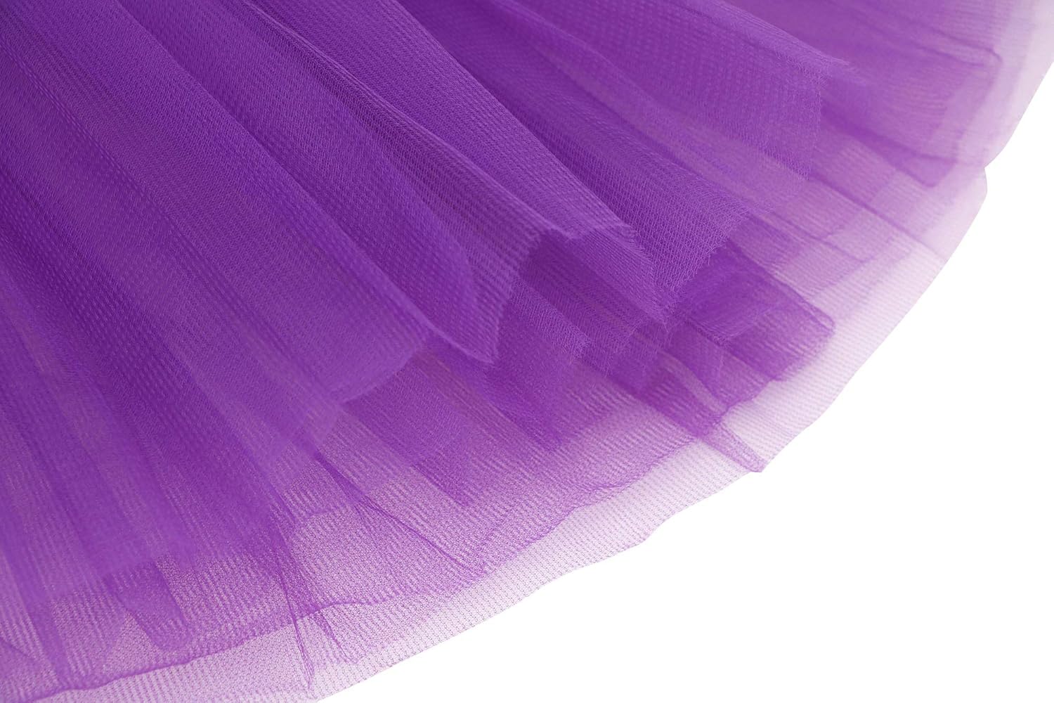 Simplicity Women's Classic Elastic 3 Layered Tulle Running Tutu Skirt, Purple at  Women’s Clothing store