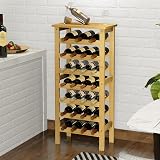Dripex Bamboo 7-Tier Free Standing Wine Rack 24-27 Bottles 102cm view 6