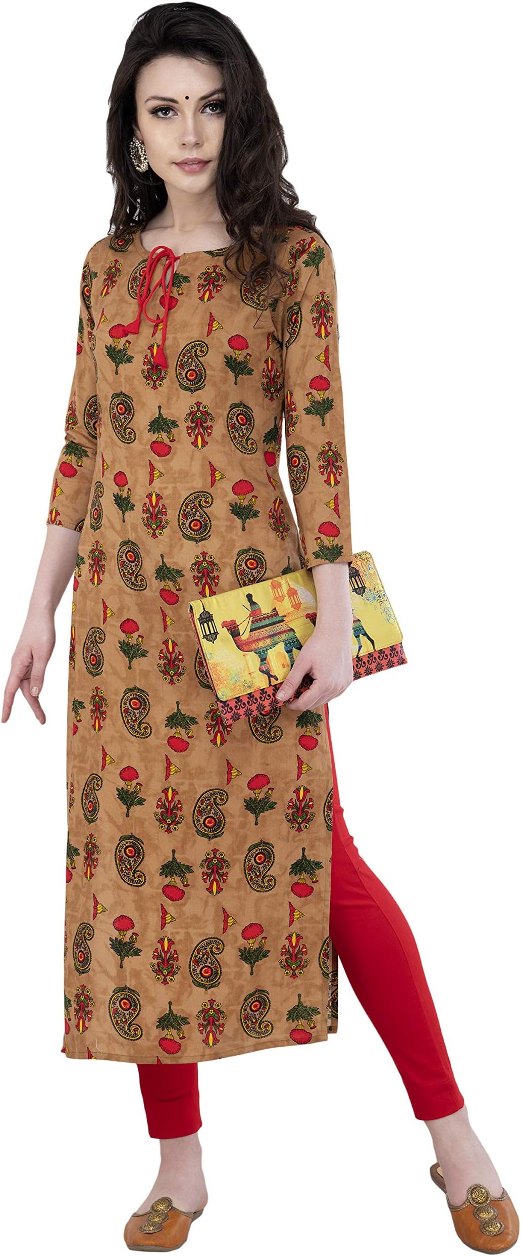 AnjuShree ChoiceWomen's Rayon Regular Kurta