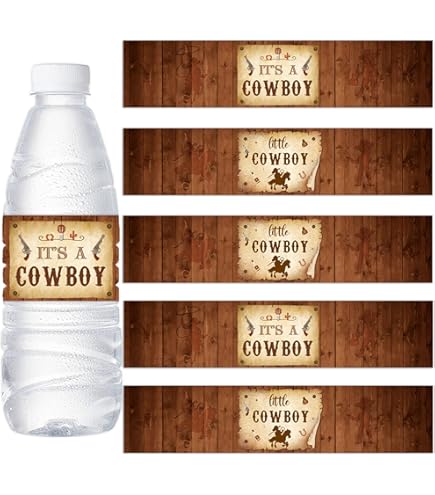 2.4 Inch Cute Cowboy Thank You For Celebrating With Us Sitcker,Baby - View #7