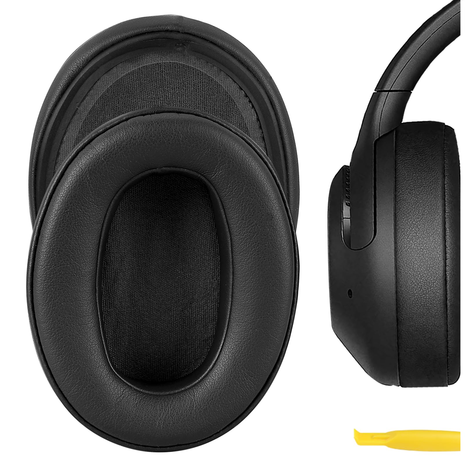 Geekria Replacement Ear Pads for Sony WH-XB900N/ WH-CH710N/ WH-CH720N/ WH-RF400/ MDR-RF895RK Headphones Ear Cushions, Repair Parts (Black)