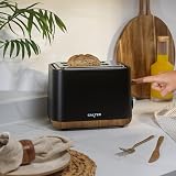 Salter Toronto 3-Piece Kitchen Set Kettle 1.7L 3kW Toaster 2-Slice Matte Black view 2