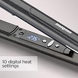 BaByliss Platinum Diamond 235 Hair Straighteners Ionic Ceramic 10 Heat Settings view 4