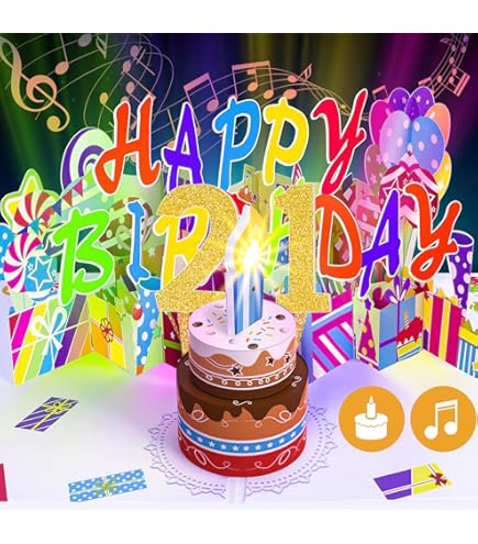 Amazon.com: Happy 21st Birthday Card