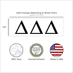 Pro-Graphx Delta Delta Delta Greek Sorority Sticker