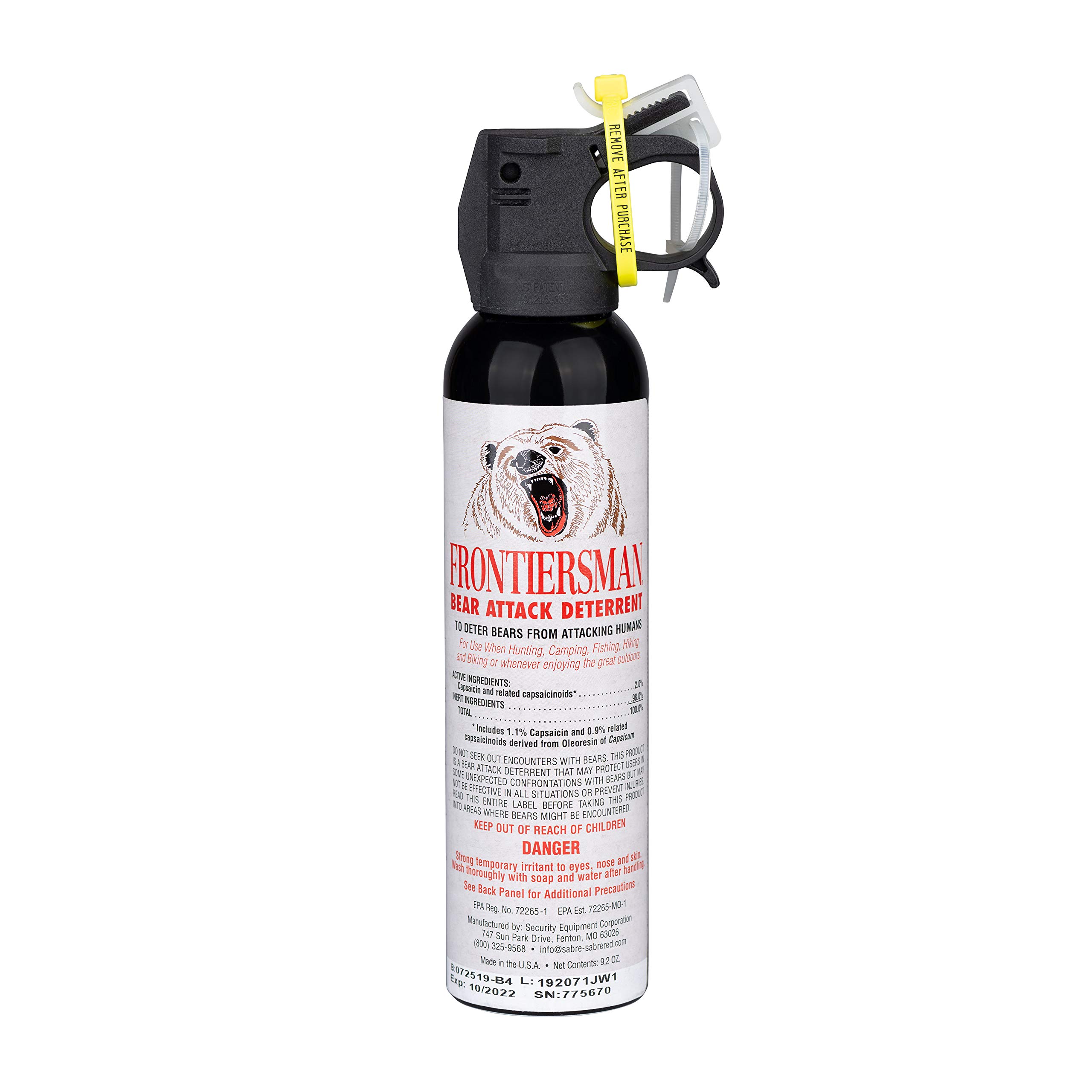 SABRE Frontiersman Bear Spray 9.2 oz (Holster Options & MultiPack